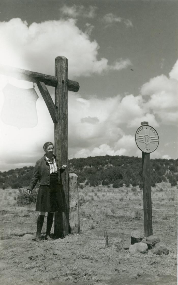 Photograph, Ruth Herrick at Apache National Forest