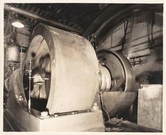 Photograph, Gunn Furniture Company, Steam Engine and Driving Wheels
