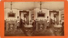 Stereoview, Interior of Mrs. Thomas D. Gilbert's Home