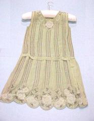 Flapper Dress, Light Green, Beaded