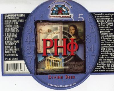 Label, New Holland Brewery Phi