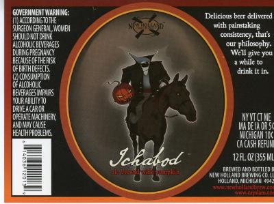 Label, New Holland Brewery Ichabod