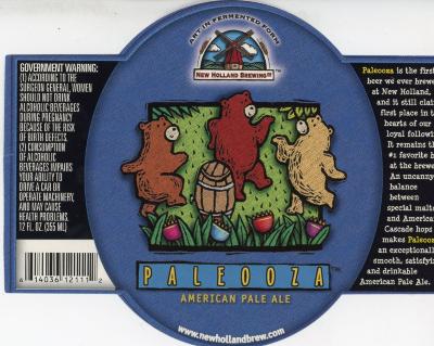 Label, New Holland Brewery Paleooza