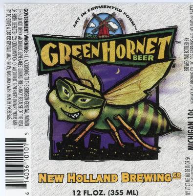 Label, New Holland Brewery Green Hornet Beer