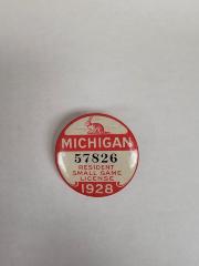 Michigan Hunting License Button