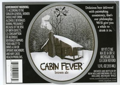 Label, New Holland Brewery Cabin Fever
