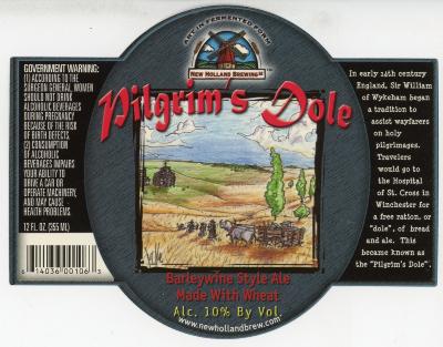 Label, New Holland Brewery Pilgrim's Dole