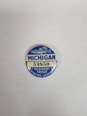 Michigan Trout License Button