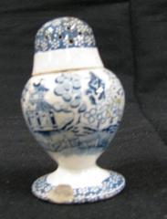 Dark Blue Salt Shaker, Willow Design