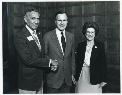 Photograph, Vegas with George HW Bush