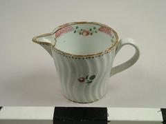 White Creamer, Red Rose Design (canton Ware)