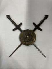 Wall Emblem, Shield And Daggers