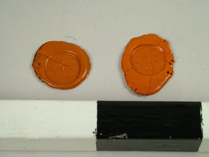 Seals, Impressions Of A Large Silver Ring Found In A Grave
