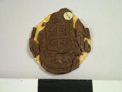 Seal, Impression Of The Seal Of Bishop Consistory Of Durham Court