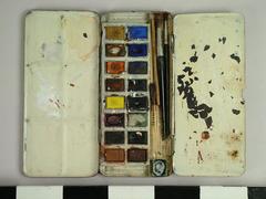 Paints (16) And Brushes (3)