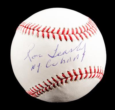 Autographed Baseball, Ron Teasley