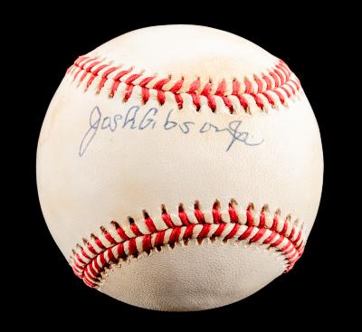 Autographed Baseball, Josh Gibson Jr.