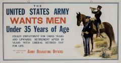 Poster, The United States Army Wants Men