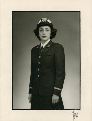 Photograph, Ensign Anne M. Kleiner In Wave. Uniform