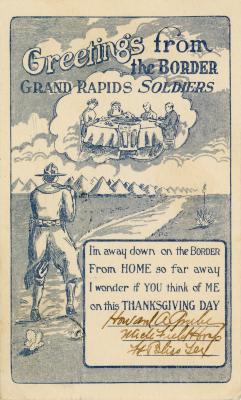 Letter And Postcard, George W. Bowen / Ethel Galbreath Bowen  Military Veteran  Archival Collection #108