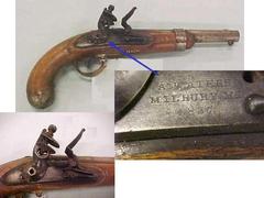 U. S. Military Flintlock Pistol, Cavalry Model 1837