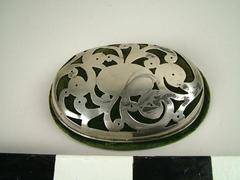 Pin Cushion, Silver And Velvet