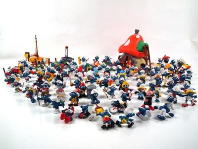 Lot of Statuettes And Accessories, Smurf