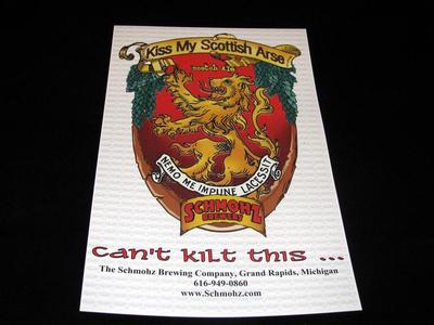 Poster, Kiss My Scottish Arse