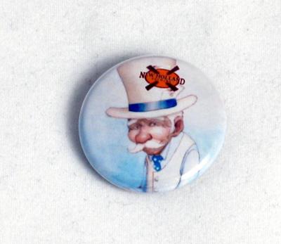 Pin-back Button, Blue