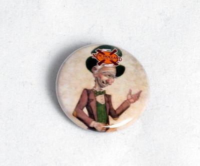 Pin-back Button, Grey
