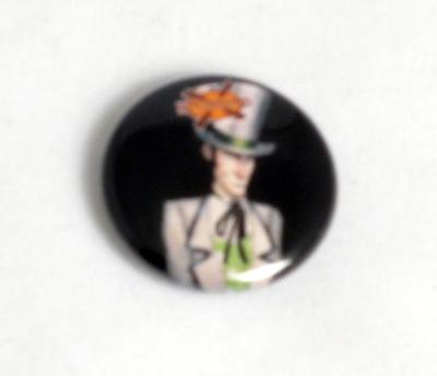 Pin-back Button, Black