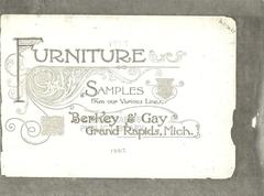 Photocopied Trade Catalog, Berkey &amp; Gay Furniture Samples