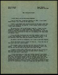 Roger B. Chaffee Essay, Archive Collection #6 