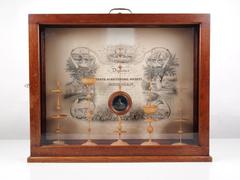 Sampler, Wood Turnings And Certificate