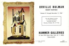 Booklet, Pictures Of Paintings By Orville Bulman Exhibited By The  Hammer Galleries In New York.