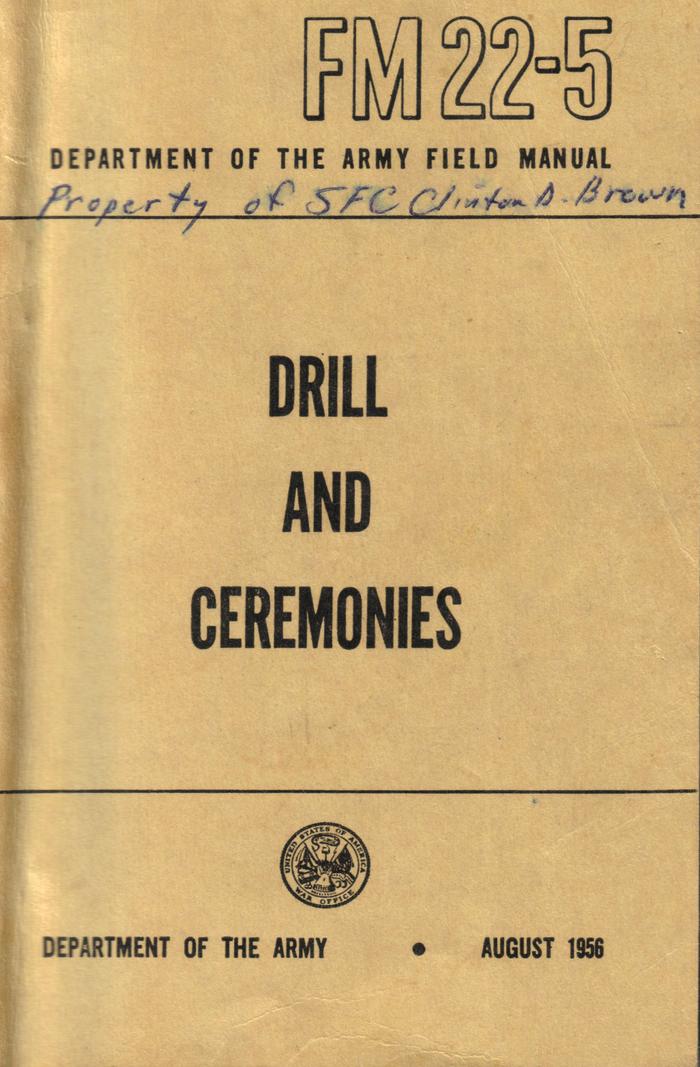 Booklet, 'drill And Ceremonies'