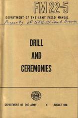 Booklet, 'drill And Ceremonies'