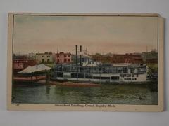 Postcard, 'steamboat Landing, Grand Rapids, Michigan'