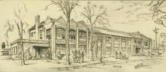 Print, 'arts And Crafts Building (central Michigan Engineering  College) - State I' (1 Of 3)