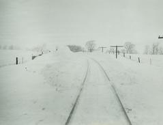 Photograph, Snowy Railroad Tracks