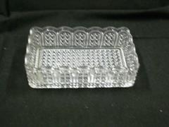 Dish, Rectangular, Clear, Austrian Pattern