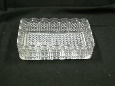 Dish, Rectangular, Clear, Austrian Pattern