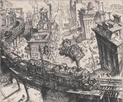 Print, 'Dawn, The Awakening City - State IV (Final; Edition State)'