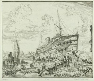 Print, 'death Of The Alabama - State Vii (final; Edition State);  46/50' (7 Of 7)