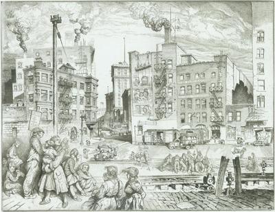 Print, 'Eyes Of The City - State VIII (Final; Edition State);  36/200' (8 Of 8)