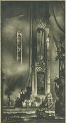 Print, '(mackinac) Bridge Builders - State Iii (final; Edition  State)' (3 Of 3)