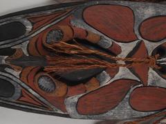 Mask, New Guinean, Wood And Fiber