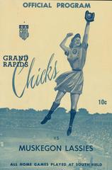 Official Program, Grand Rapids Chicks Vs Muskegon Lassies, 1949, All-American Girls Baseball League Archival Collection #66
