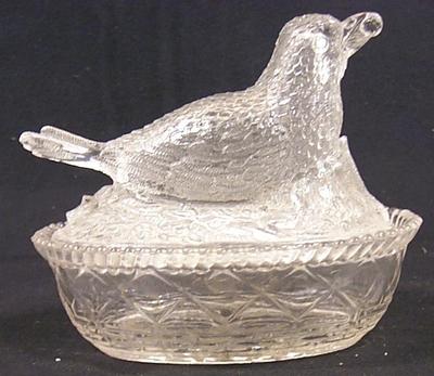 Bird With Berry Covered Dish, Clear -new # Is 200876 See That Record