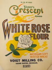 Flour Bag, Voigt's Crescent Brand White Rose Flour